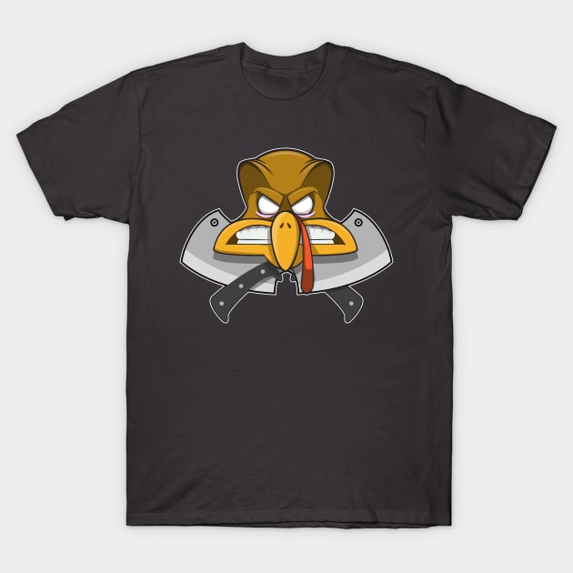 Thanksgiving Turkey crossbones Parody T-Shirt by CoySoup